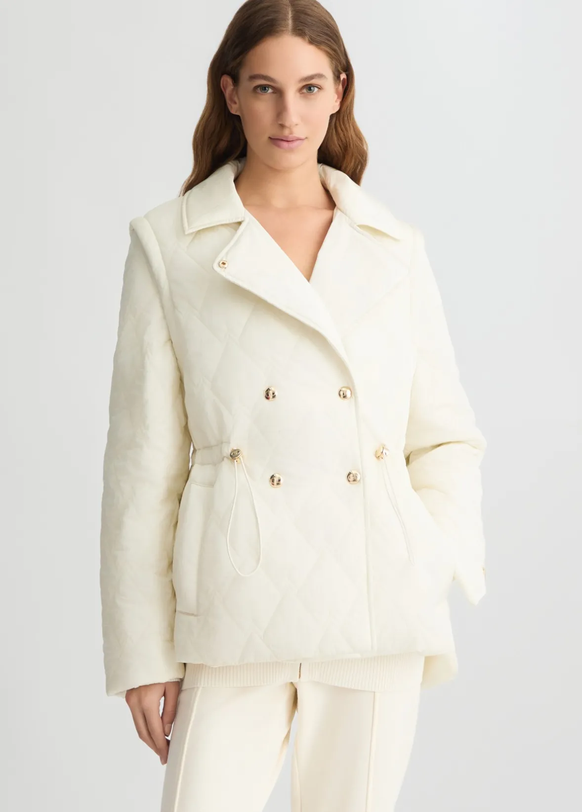 Cappotto in nylon trapuntato