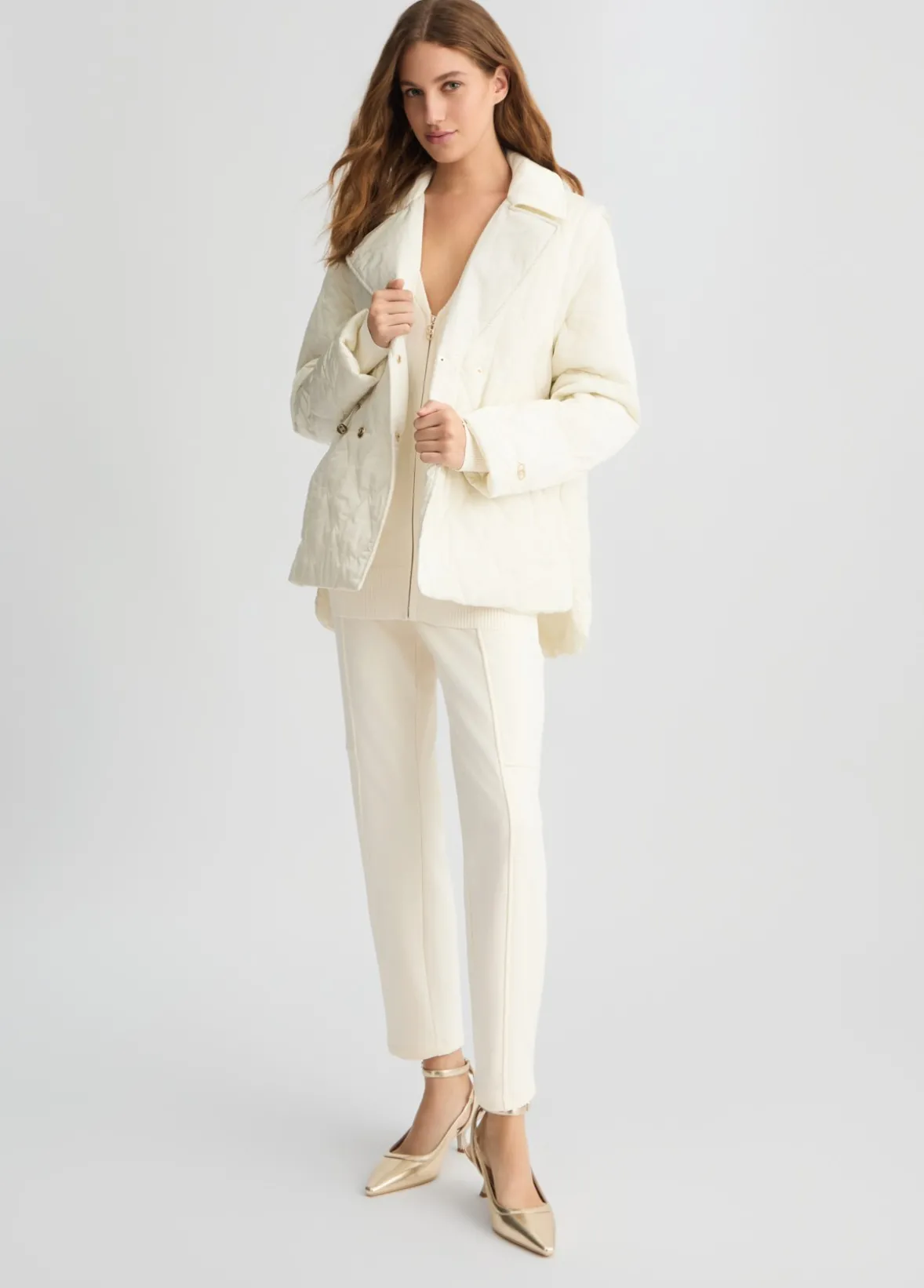 Cappotto in nylon trapuntato