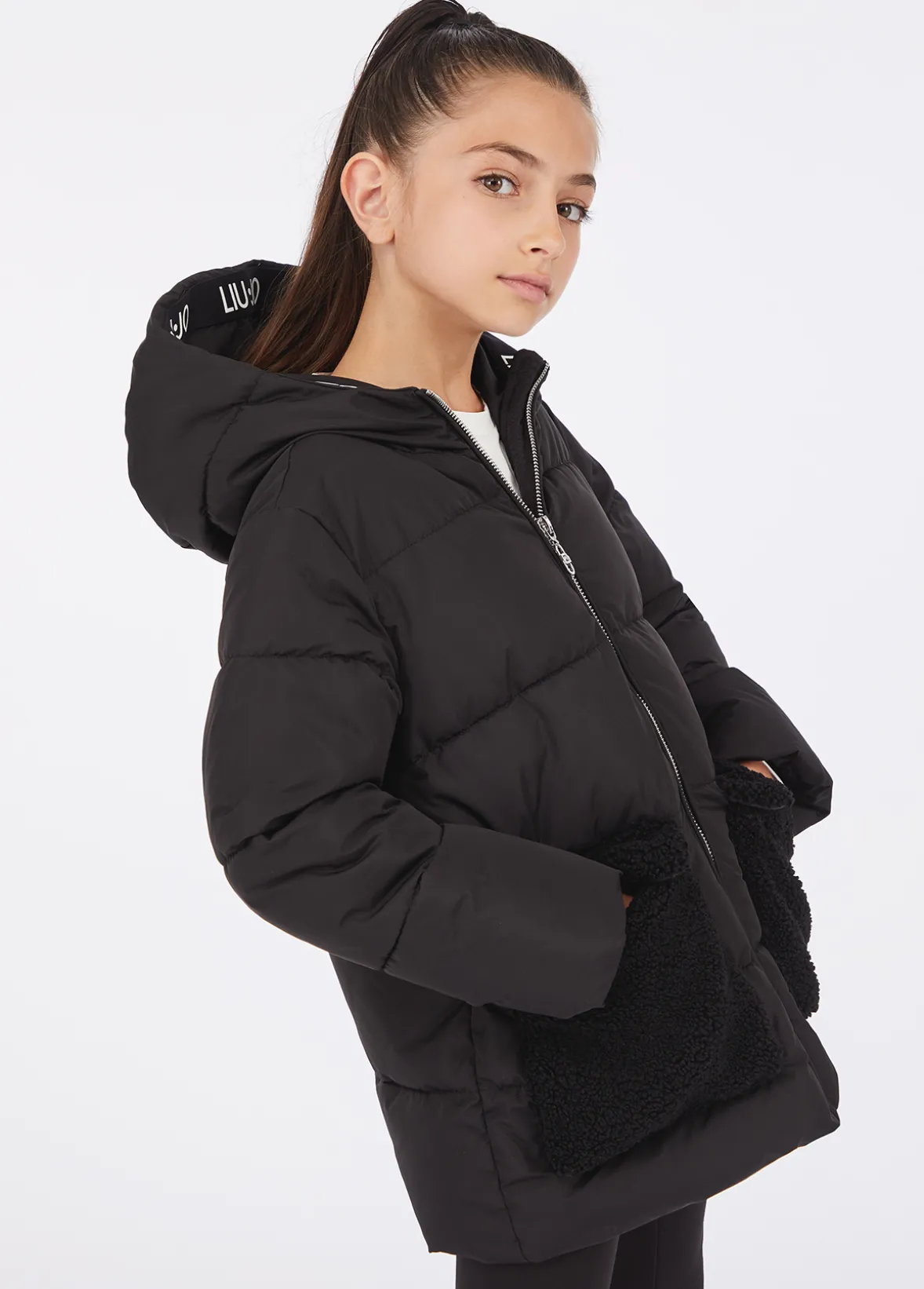 Cappotto in nylon trapuntato