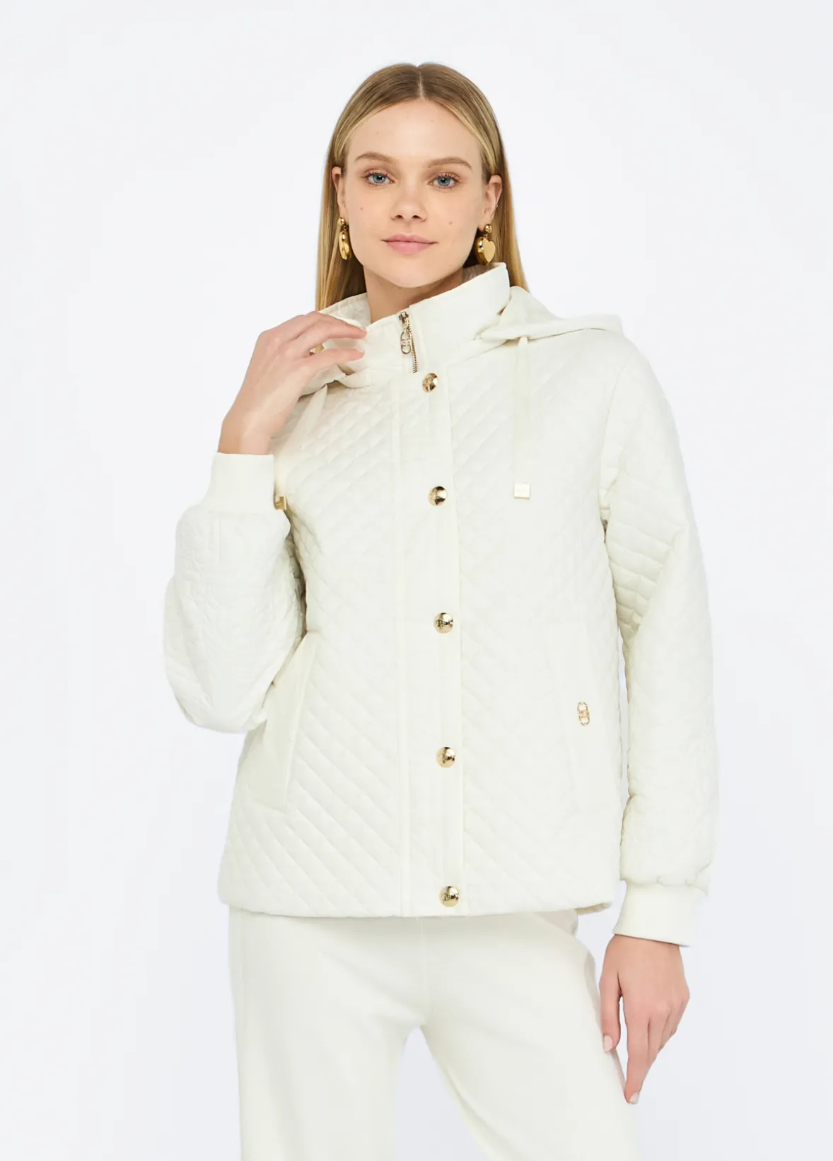 Cappotto in nylon trapuntato