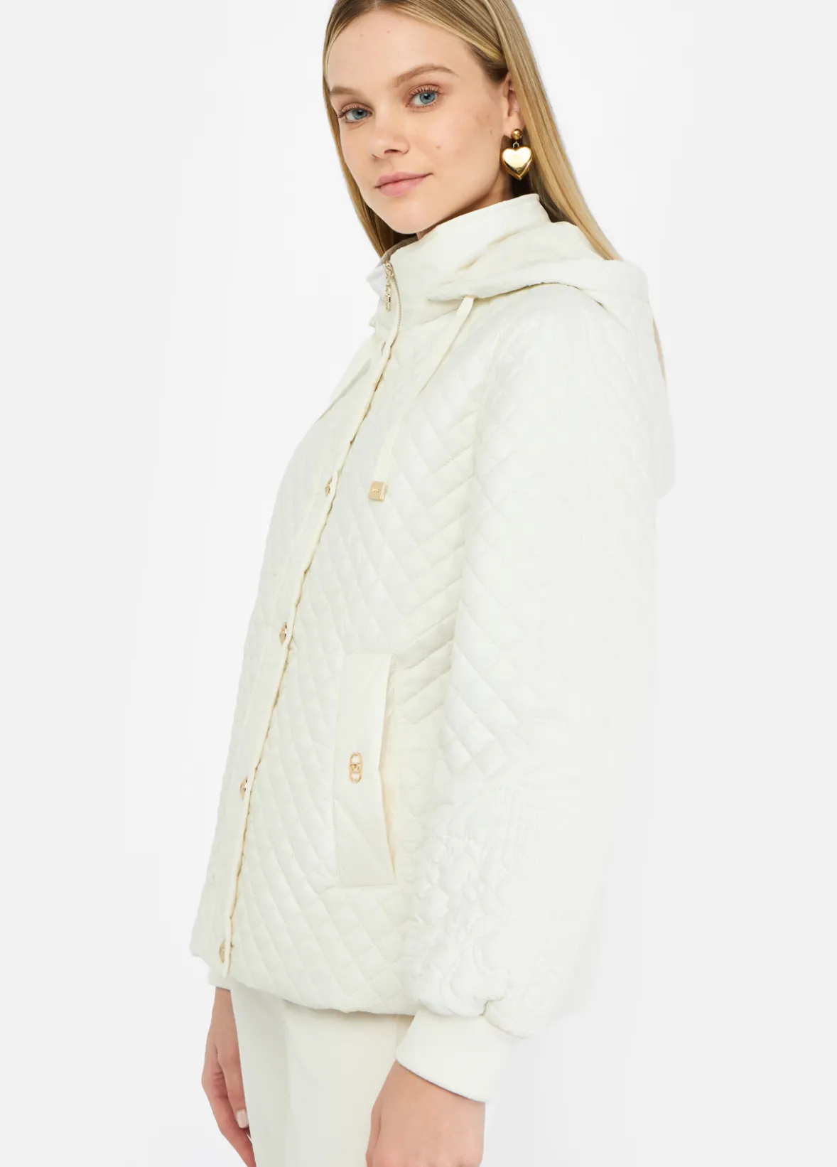 Cappotto in nylon trapuntato