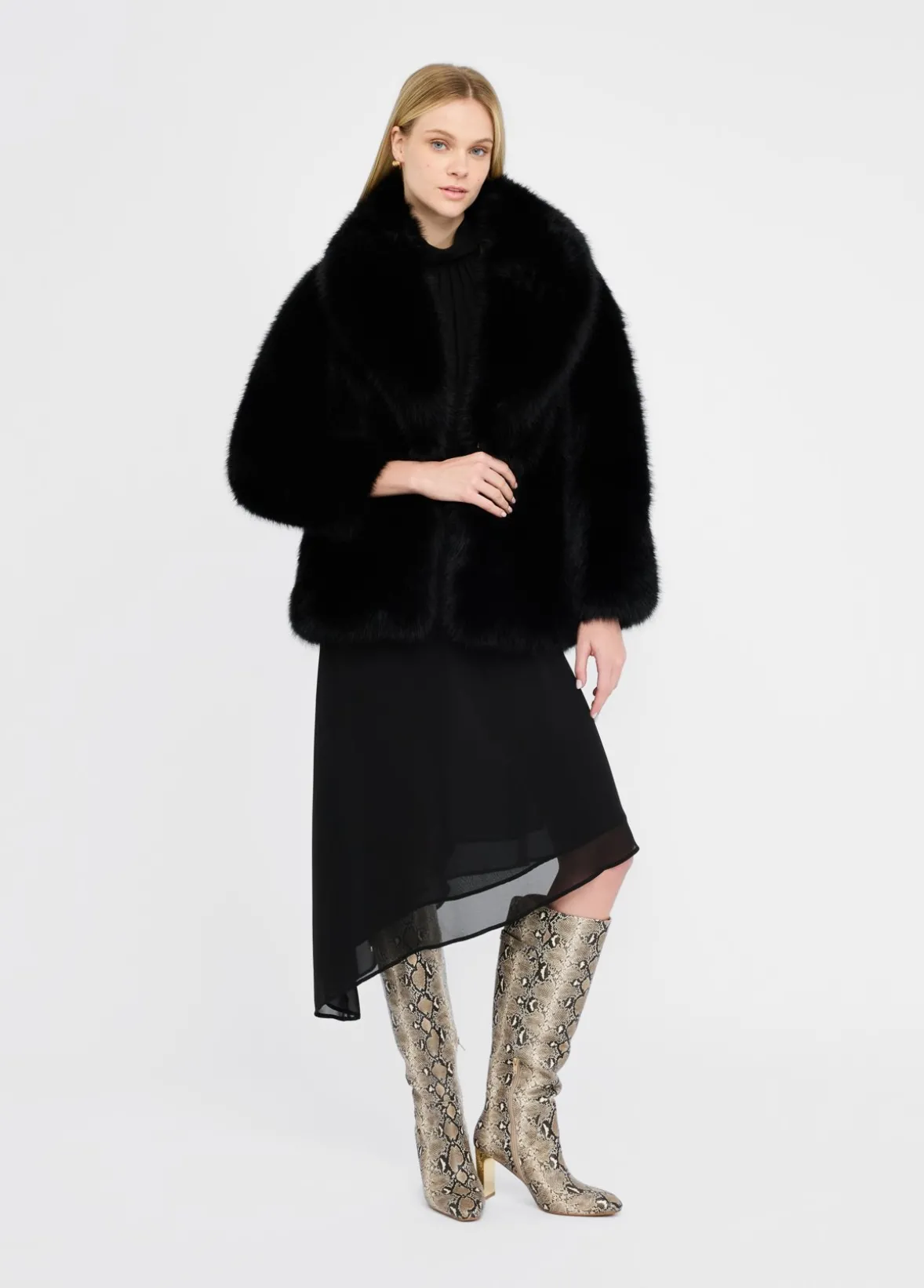 Cappotto in pelliccia sintetica