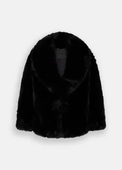 Cappotto in pelliccia sintetica