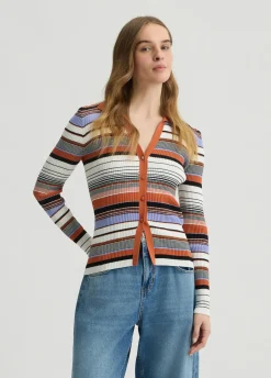 Cardigan a righe