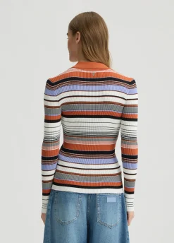 Cardigan a righe