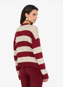 Cardigan a righe