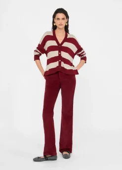 Cardigan a righe