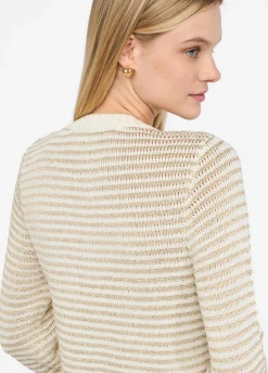 Cardigan a righe lurex®