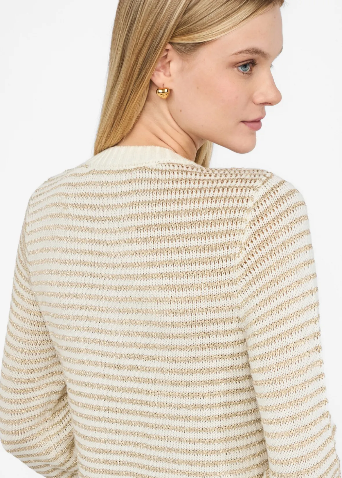 Cardigan a righe lurex®