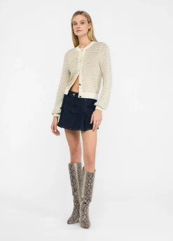 Cardigan a righe lurex®