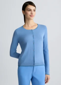 Cardigan con bottoni gioiello