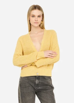 Cardigan con bottoni gioiello