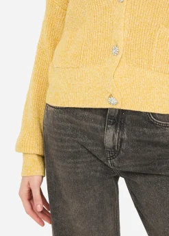 Cardigan con bottoni gioiello