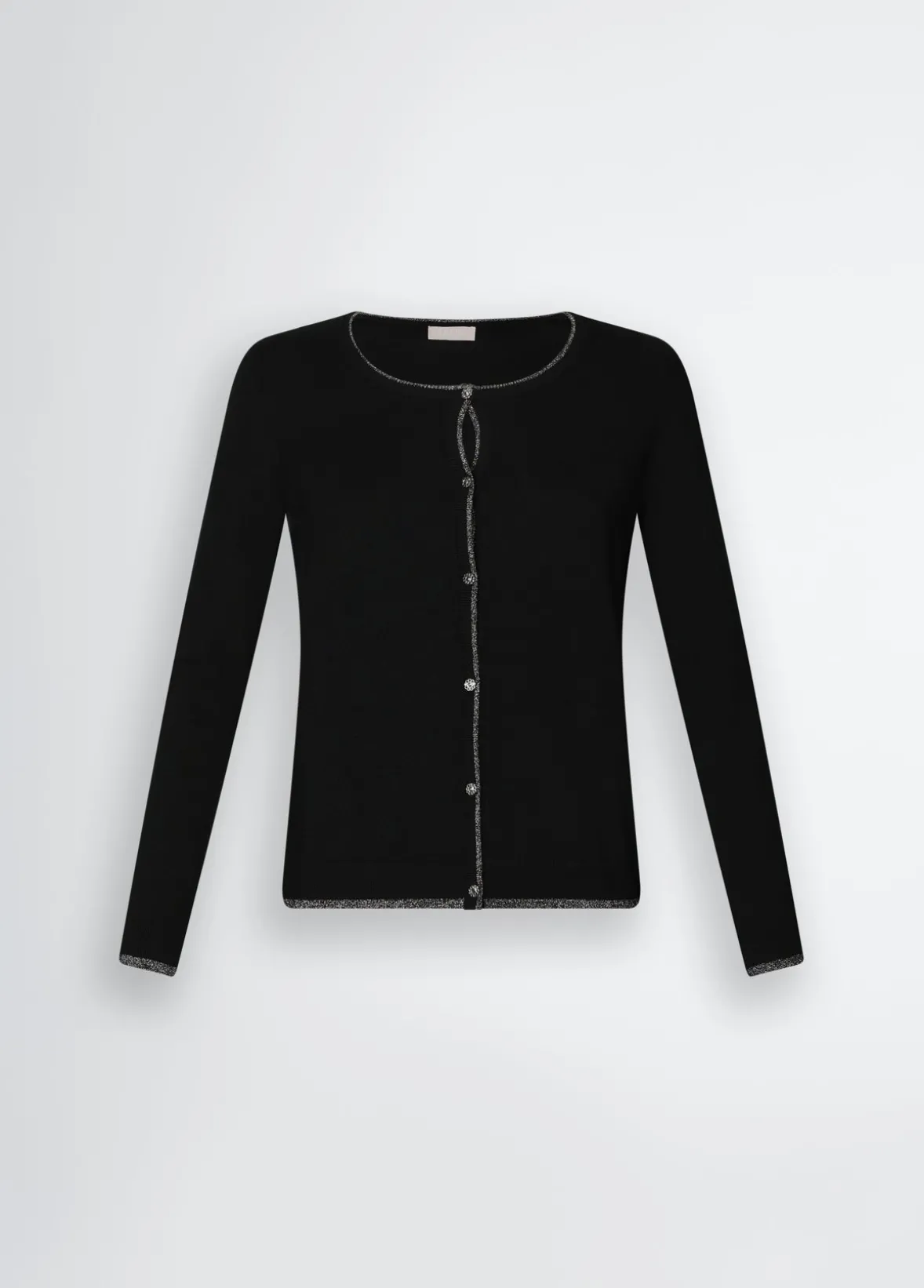 Cardigan con bottoni gioiello