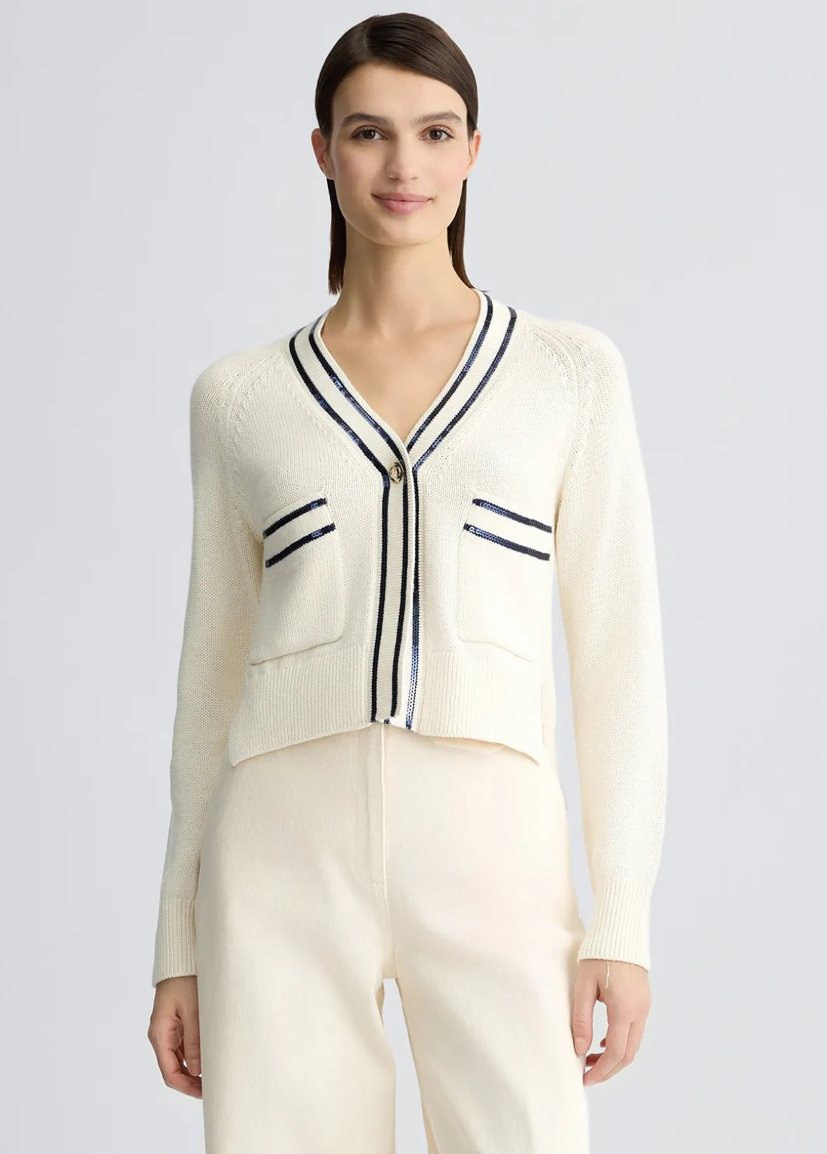 Cardigan con paillettes