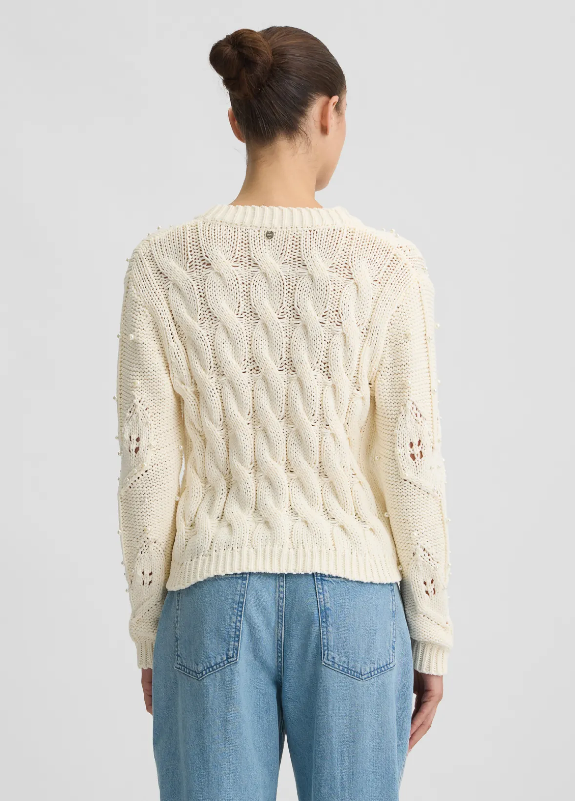 Cardigan con perle