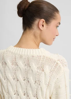 Cardigan con perle