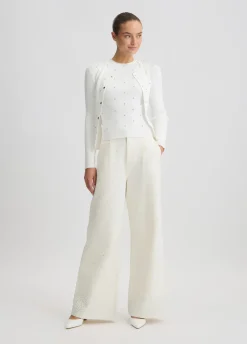 Cardigan con pietre gioiello