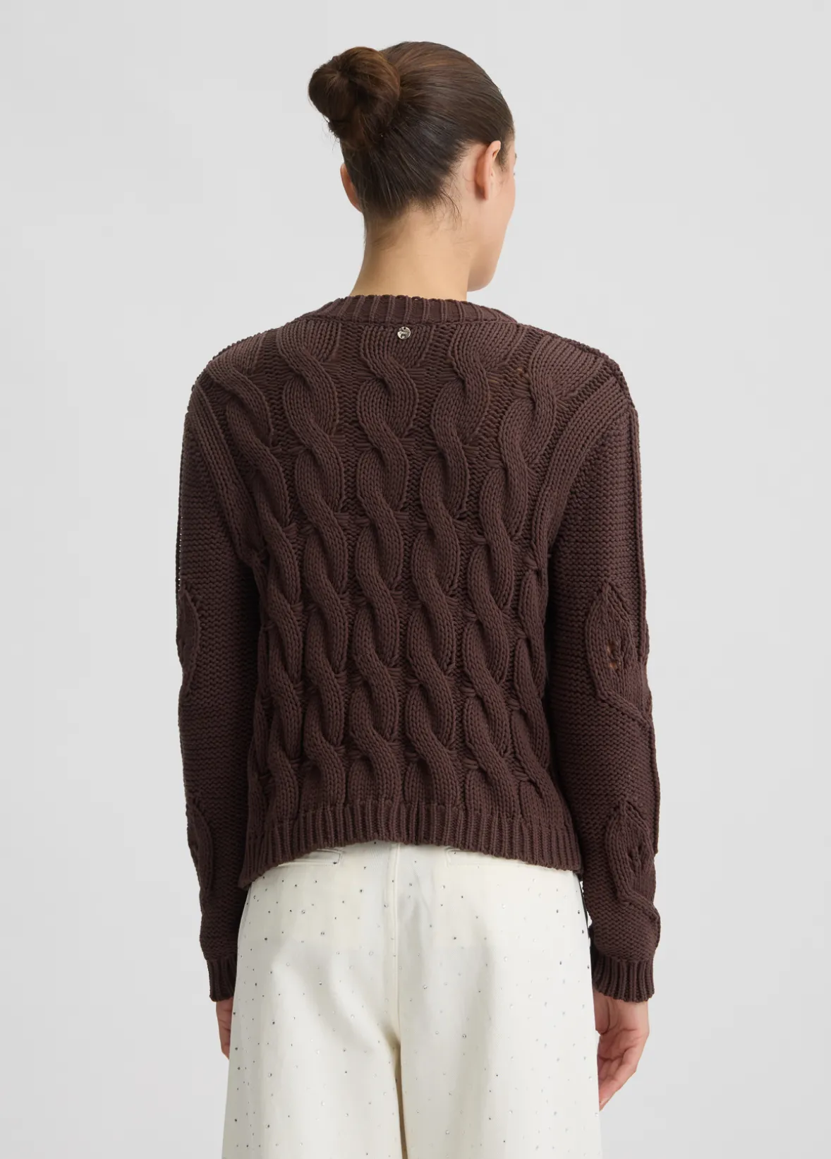 Cardigan con strass