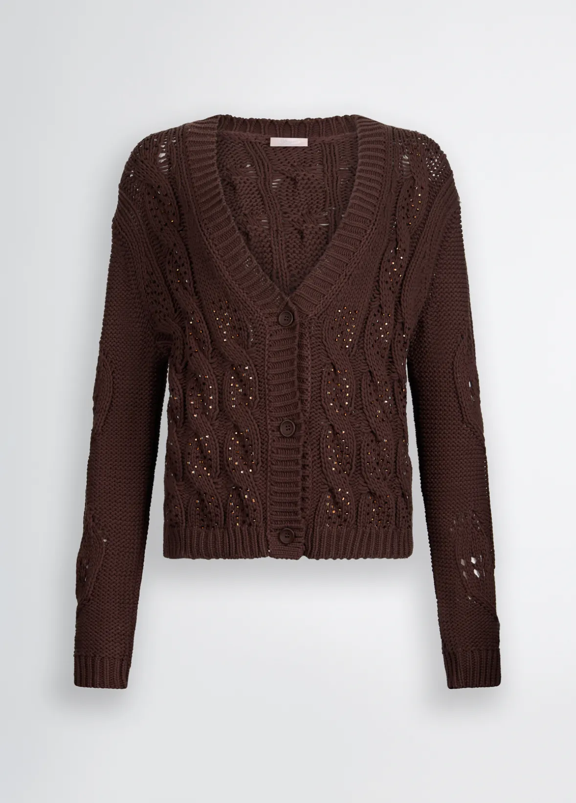 Cardigan con strass
