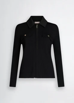 Cardigan con zip