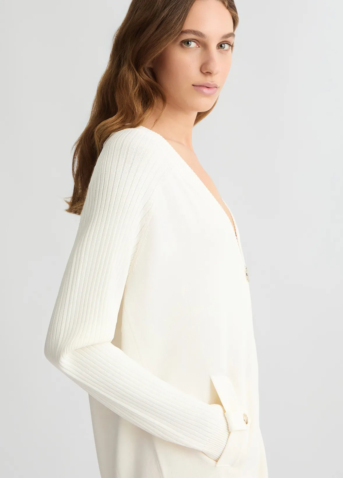 Cardigan con zip