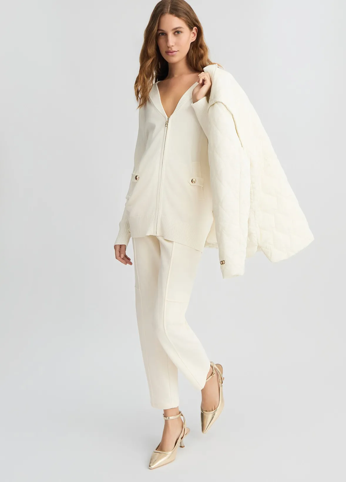 Cardigan con zip