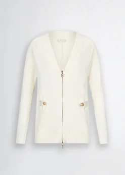 Cardigan con zip
