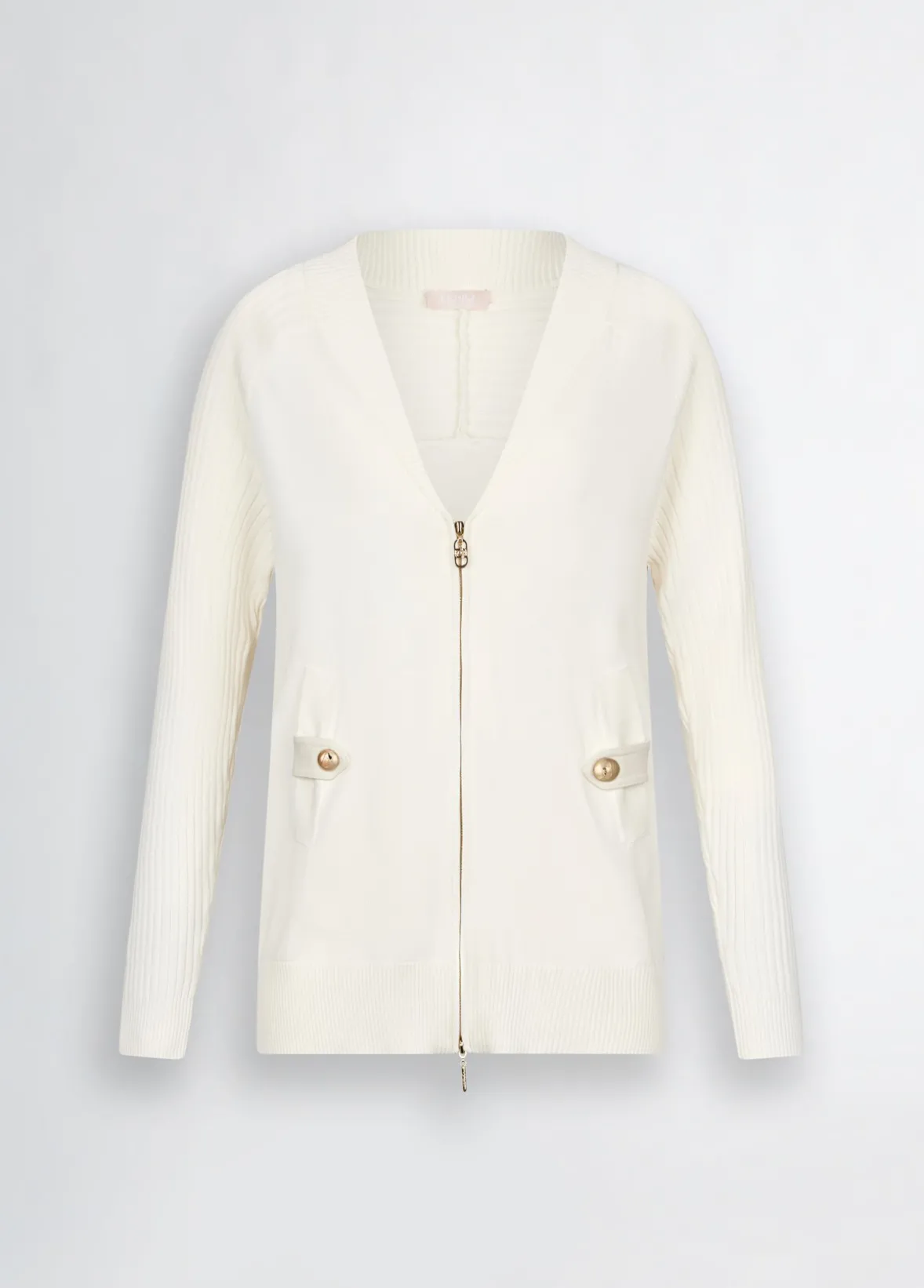 Cardigan con zip