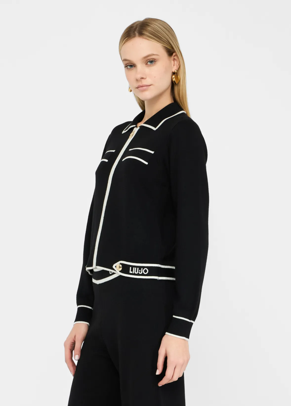 Cardigan con zip
