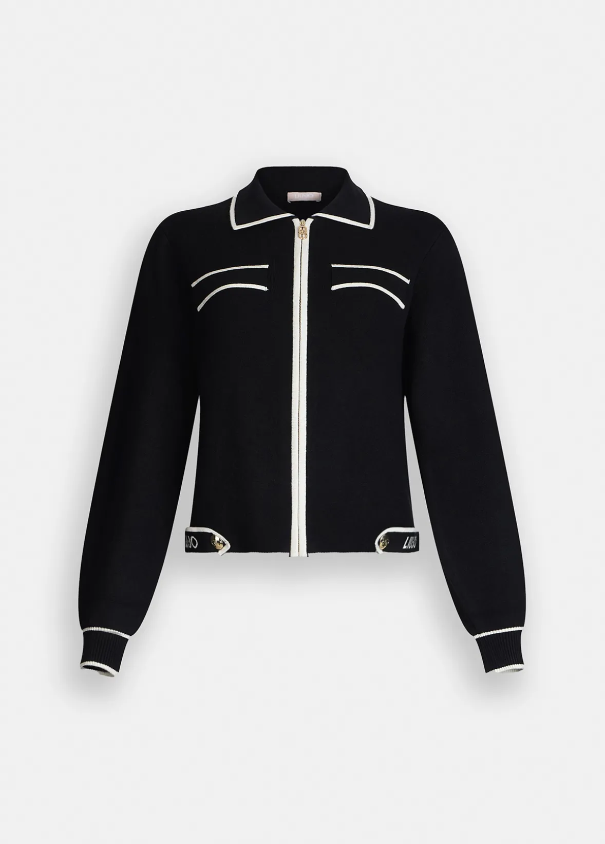 Cardigan con zip