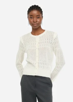 Cardigan in lana e alpaca