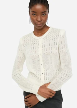 Cardigan in lana e alpaca