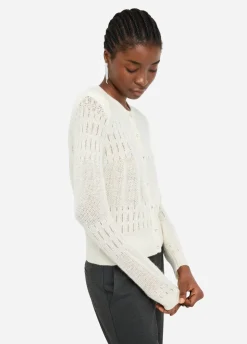 Cardigan in lana e alpaca
