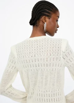 Cardigan in lana e alpaca