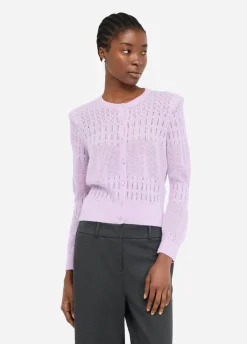 Cardigan in lana e alpaca