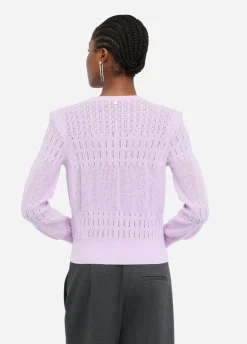 Cardigan in lana e alpaca