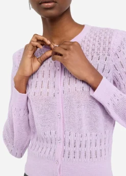 Cardigan in lana e alpaca
