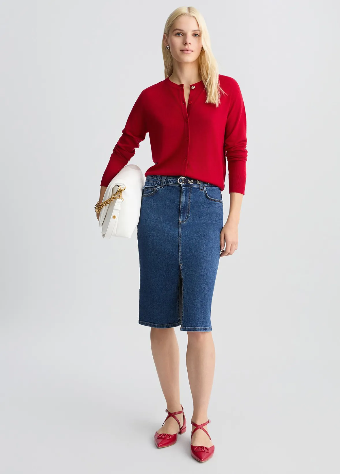 Cardigan in lana e cashmere