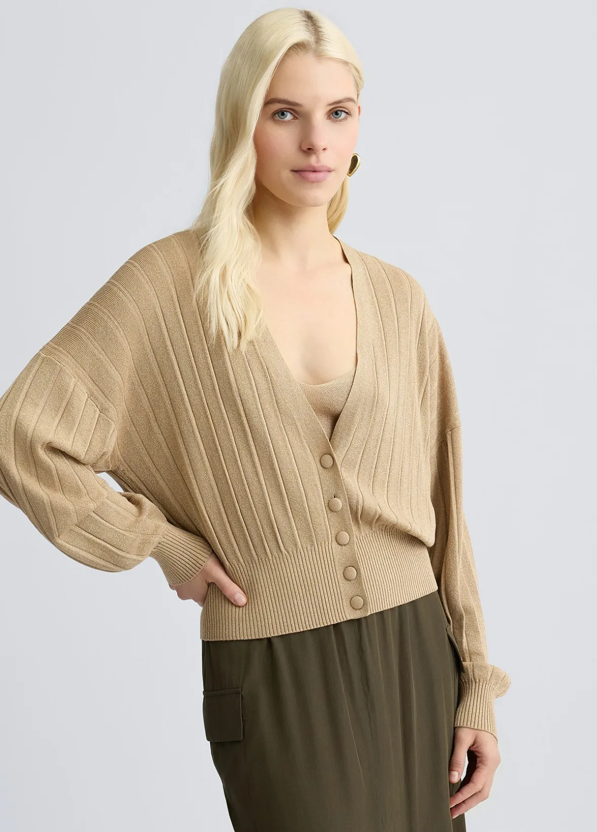 Cardigan in lurex®