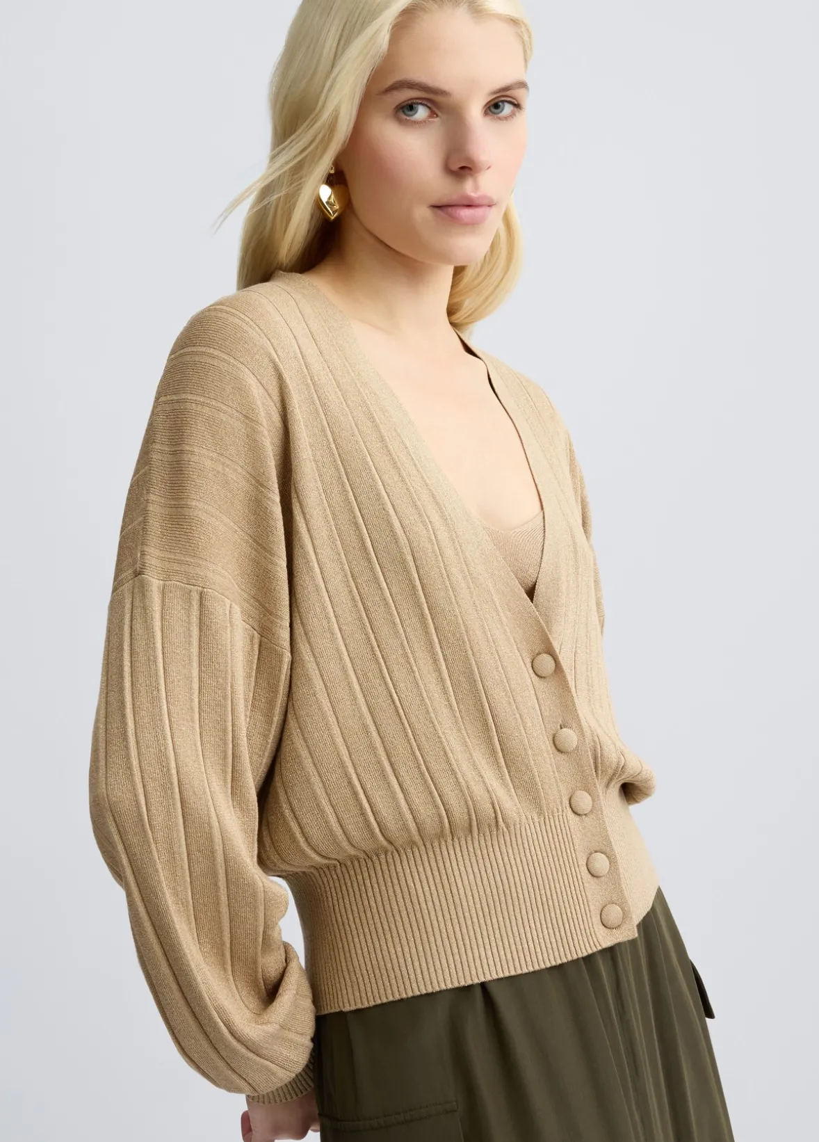 Cardigan in lurex®