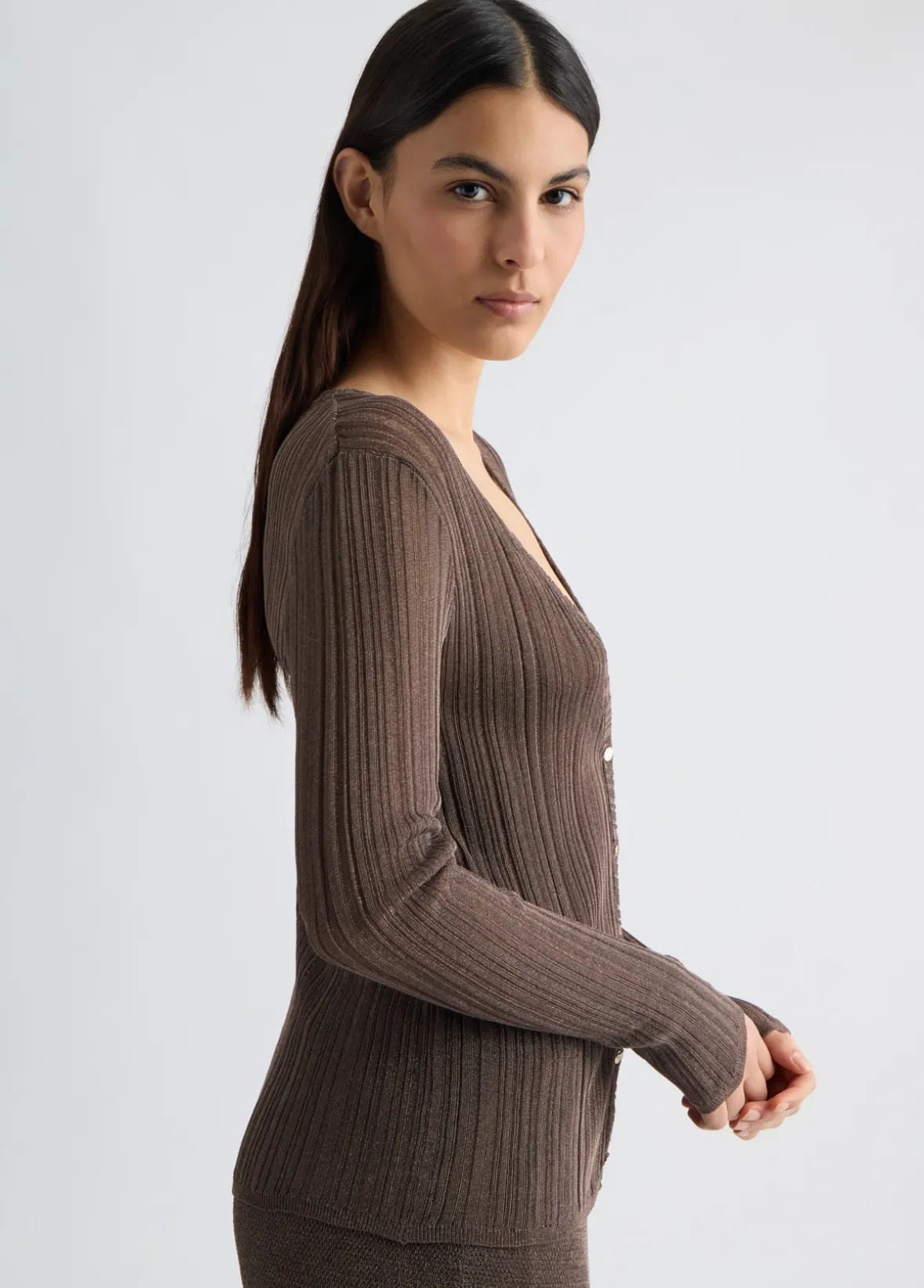 Cardigan in lurex