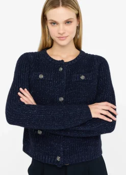 Cardigan in misto lana e alpaca