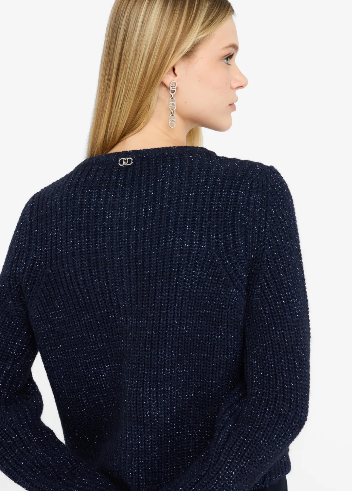 Cardigan in misto lana e alpaca
