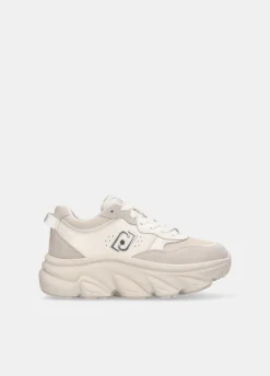 Chuncky sneakers in suede e rete