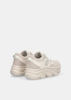 Chuncky sneakers in suede e rete