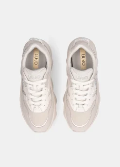Chuncky sneakers in suede e rete