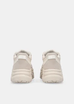 Chuncky sneakers in suede e rete