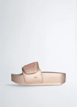 Ciabatte platform con strass