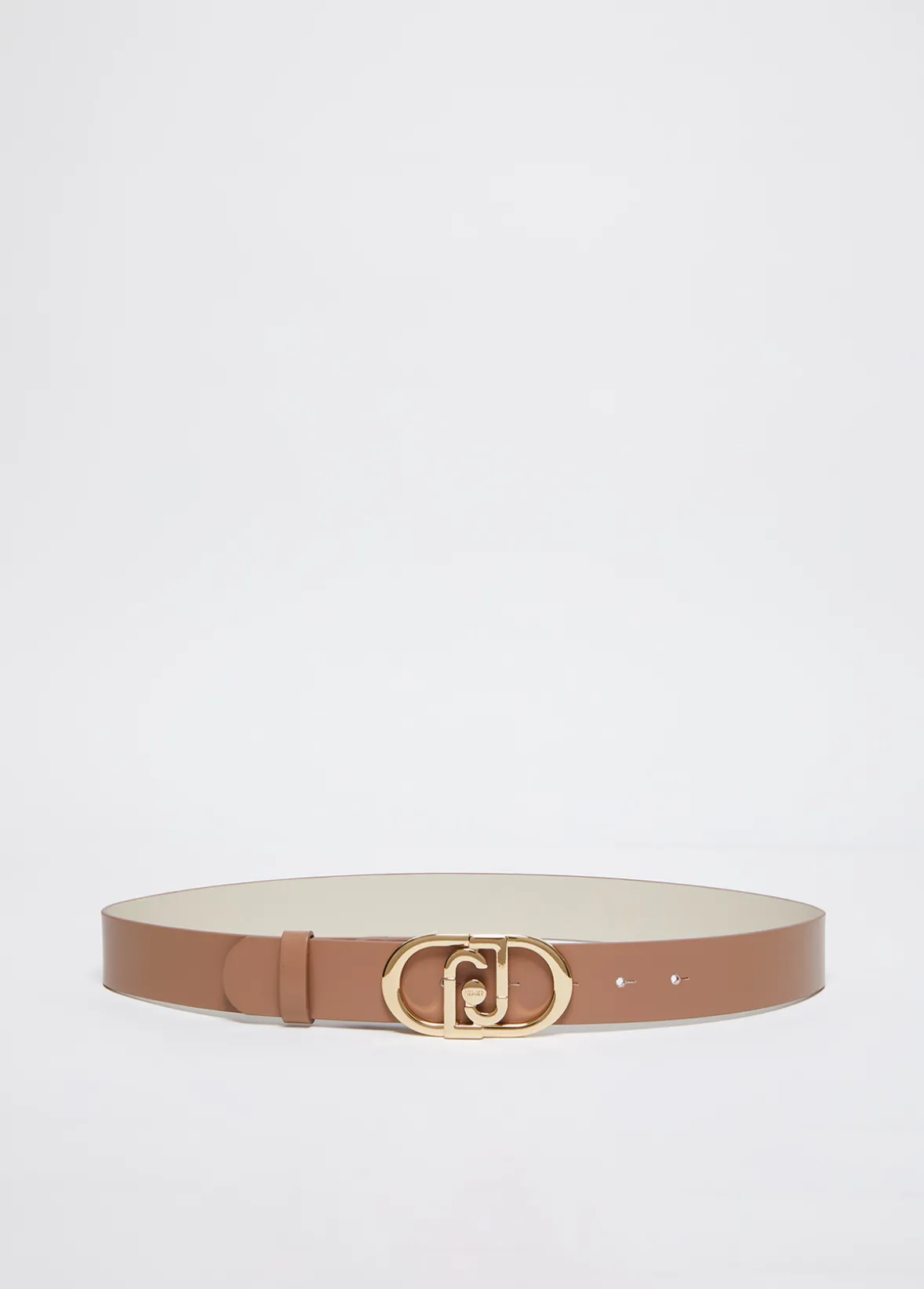 Cintura in pelle con logo